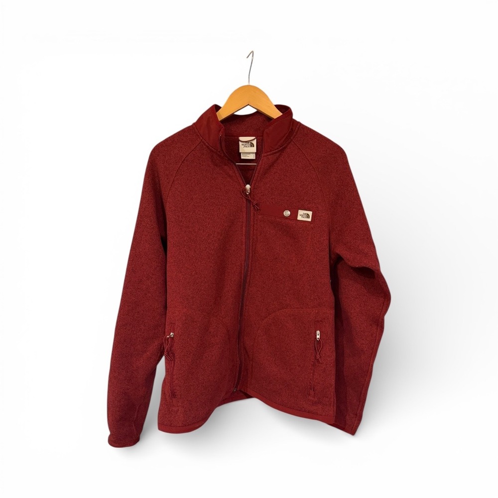 Men's The North Face Gordon Lyons Full-Zip Fleece Jacket Burgundy Gorpcore sz S